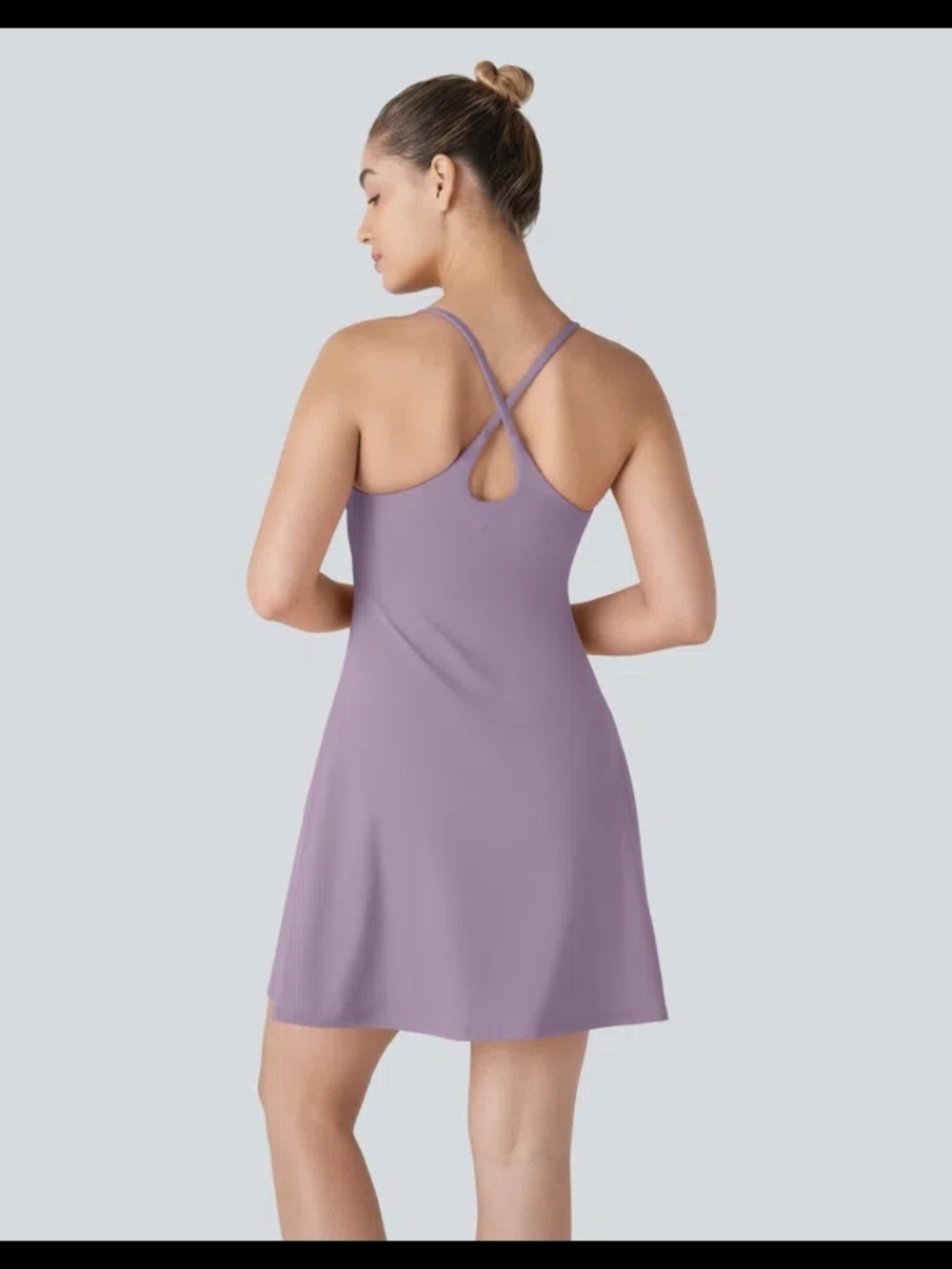 GUC HALARA Lavender Purple Strappy A-line Dress